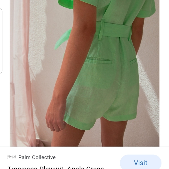 Apple Green Playsuit - Picture 3 of 4